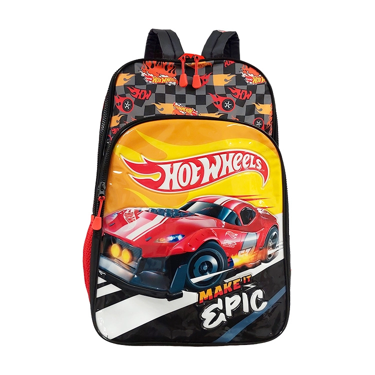 Mochila Escolar Wabro 2026 Hot Wheels 16" Dragon Epic Art.75132